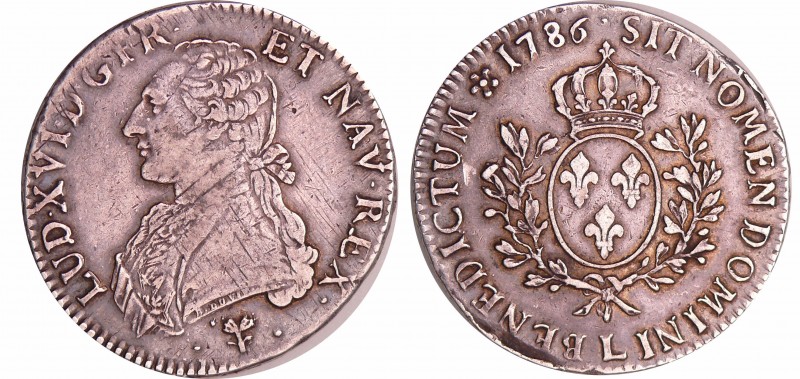 Louis XVI (1774-1792) - Ecu aux branches d’olivier - 1786 L (Bayonne)
TTB
L4L....