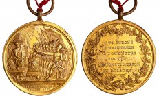 France - Révolution - Médaille par Bossange et compagnie dans le style de Dupré, 14 juillet 1790
SUP
Hennin.167
Bronze doré ; 20.23 gr ; 37.5 mm
A...