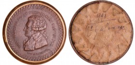 France - Révolution - Médaille Honoré Riquette Mirabeau président de l'Assemblée Nationale, 1791
SUP
Hennin.209
Bronze ; 11.28 gr ; 43 mm
A la faç...