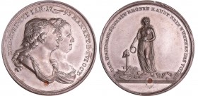 France - Révolution - Médaille éxécution de Louis XVI et de Marie-Antoinette, 21 janvier 1793
SUP
Hennin.546
Etain ; 32.37 gr ; 43 mm
Avec clou de...