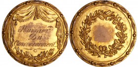 France - Révolution - Médaille huissier du gouvernement
SUP
Bronze doré ; 51.03 gr ; 58 mm
