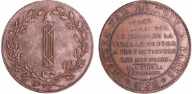 Convention (1792-1795) - Essai d'outillage par Brezin 1792, Module de la 5 sols
R SUP
Maz.366
Br ; 20.33 gr ; 39 mm