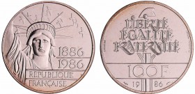 Cinquième république (1959- ) - 100 francs Liberté 1986 Piedfort
FDC
Ga.901
Ar ; 30.04 gr ; 31 mm