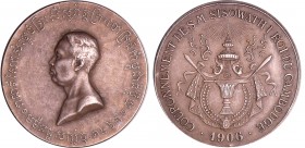 Cambodge - Sisowath 1er (1904-1927) - Médaille de couronnement 1906
SUP
Lecompte.132a
Ar ; 14.92 gr ; 34 mm