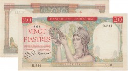 Indochine - Banque d'Indochine - 20 piastres ND (1949)
UNC
P.81