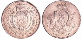Jeton en argent, Nantes, de la mairie de M. Joubert du Collet, 1762-1763
SUP
Feu.8924
Ar ; 7.05 gr ; 29 mm
