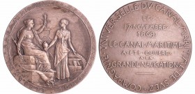 Canal de Suez - Médaille - Compagnie Universelle du Canal Maritime de Suez 1869
SUP
Lecompte.1
Viel Argent ; 41.35 gr ; 42 mm