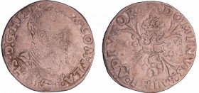 Belgique - Philippe II (1555-1598) - 1/10 de thaler 1571 (Bruges)
B+
Vanhoudt.308
Ar ; 3.13 gr ; 26 mm
