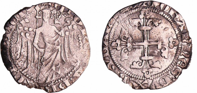 Belgique - Duché du Brabant - Jean Ier (1268-1294) - Double esterlin à l'ange, à...