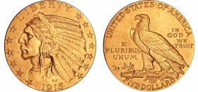 Etats-Unis - 5 dollars, Tête d'indien (Indian Head) 1915
SUP
Au ; 8.36 gr ; 22 mm