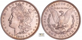 Etats-Unis - 1 dollars Morgan 1882 O (New Orleans)
PCGS MS 63
KM#110
Ar ; 26.70 gr ; 38 mm
PCGS #38754219
