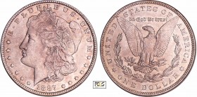 Etats-Unis - 1 dollars Morgan 1887 (Philadephie)
PCGS MS 63
KM#110
Ar ; 26.78 gr ; 38 mm
PCGS #38754229