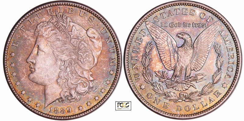 Etats-Unis - 1 dollars Morgan 1889 (Philadephie)
PCGS MS 63
KM#110
Ar ; 26.73...