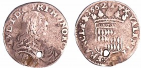 Monaco - Louis I (1662-1701) - 1/12 d'écu 1662
TB
Gad.MC.50
Ar ; 1.94 gr ; 21 mm
Monnaie percée.