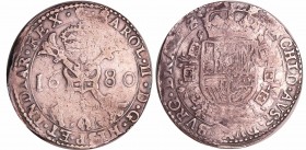 Pays-Bas - Charles II (1665-1700) - Patagon 1680 (Anvers, Antwerpen)
TTB
Vanhoudt.698-Dav.4497
Ar ; 27.34 gr ; 44 mm