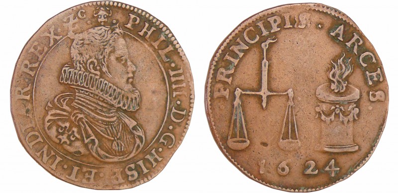 Pays-Bas méridionaux - Jeton - Loyauté envers Philippe IV, 1624 Bruxelles
TTB
...