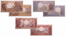 Tchad - République du Tchad - lot de 3 billets, 500 francs (1974), 1000 francs (1978) et 5000 francs (1984)
UNC
Pick.2-3-11