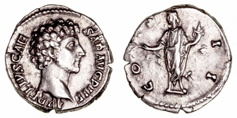 Marco Aurelio
Denario. AR. Roma. (145-147). Bajo Antonio Pío. A/AVRELIVS CAESAR...