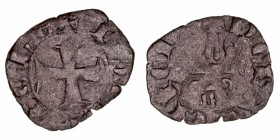 Acuñaciones de Los Cruzados
Dinero. VE. (1101-1112). Cruz potenzada, alrededor ley. 0.64g. (BC).