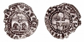 Acuñaciones de Los Cruzados
Dinero. VE. (siglo XIII). Anónima (Valença, Francia). 0.73g. MBC-.