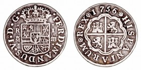 Fernando VI
Real. AR. Madrid JB. 1756. 2.78g. Cal.180 (2019). MBC-.