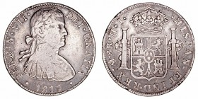 Fernando VII
8 Reales. AR. Méjico HJ. 1811. 26.77g. Cal.1317 (2019). Tonalidad. (MBC-).