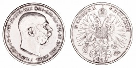 Austria Francisco José I
2 Coronas. AR. 1913. KM.2821. EBC-.