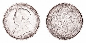 Gran Bretaña Victoria
Shilling. AR. 1899. 5.65g. KM.781. MBC+.