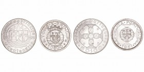 Santo Tomé y Príncipe 
AR. Lote de 2 monedas. 10 Escudos 1951 y 50 Escudos 1970 (V Centenario). EBC+ a EBC.