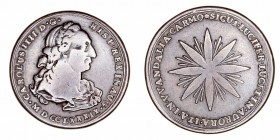Carlos IV
Medalla. AE. Proclamación en Carmona 1789. 10.95g. 30.00mm. H.22. MBC-.