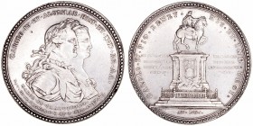 Carlos IV
Medalla. AR. Monumento ecuestre a Carlos IV, Méjico 1796. 13.23g. 34.00mm. Vives 187. MBC+.