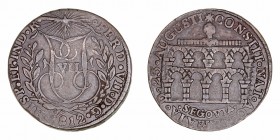 Fernando VII
Medalla. AE. Proclamación de la Constitución en Segovia, 1812.. 6.15g. 26.00mm. VQ.14192. MBC.