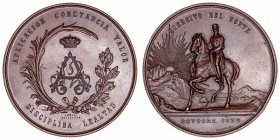 Alfonso XII
Medalla. AE. Ejército del Norte, Octubre 1878. Grabadores Castells en el exergo y Vidal en reverso. 197.05g. 71.00mm. RHA 693. Golpe en c...