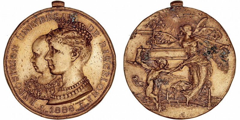 Alfonso XIII
Medalla. AE. Exposición Universal de Barcelona 1888. Grabadores So...