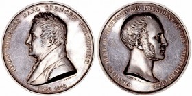 Medalla. AR. 1865. Charles (Gordon Lennox) Duke of Richmond y John Charles Earl Spencer (1825-1845). Leyenda y año en el canto. Grabador W. Wyon. 76.0...