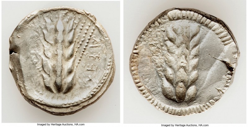 LUCANIA. Metapontum. Ca. 470-440 BC. AR stater (20mm, 7.92 gm, 11h). Choice Fine...