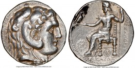 MACEDONIAN KINGDOM. Alexander III the Great (336-323 BC). AR tetradrachm (28mm, 17.12 gm, 1h). NGC XF 5/5 - 4/5. Posthumous issue of Babylon, ca. 317-...