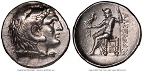 MACEDONIAN KINGDOM. Alexander III the Great (336-323 BC). AR tetradrachm (30mm, 5h). NGC XF. Posthumous issue of Pella (?), ca. 285-275 BC. Head of He...