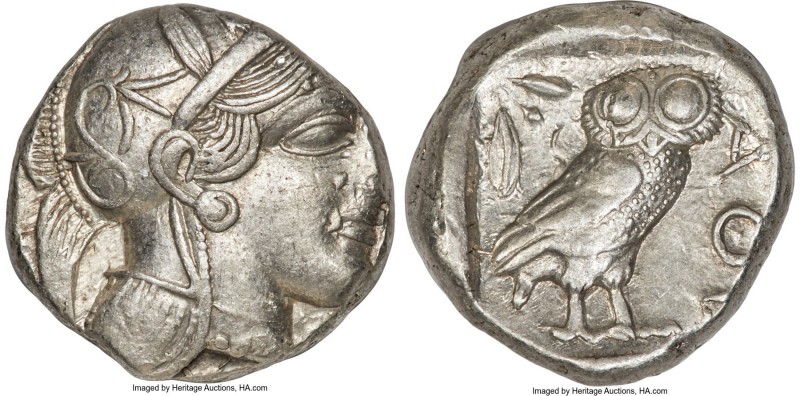 ATTICA. Athens. Ca. 440-404 BC. AR tetradrachm (23mm, 17.15 gm, 8h). XF. Mid-mas...