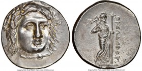 CARIAN SATRAPS. Pixodarus (ca. 341/0-336/5 BC). AR didrachm (19mm, 6.83 gm, 12h). NGC Choice AU 5/5 - 2/5, smoothing. Laureate bust of Apollo facing, ...