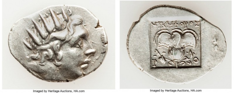 CARIAN ISLANDS. Rhodes. Ca. 88-84 BC. AR drachm (17mm, 2.10 gm, 12h). Choice XF....