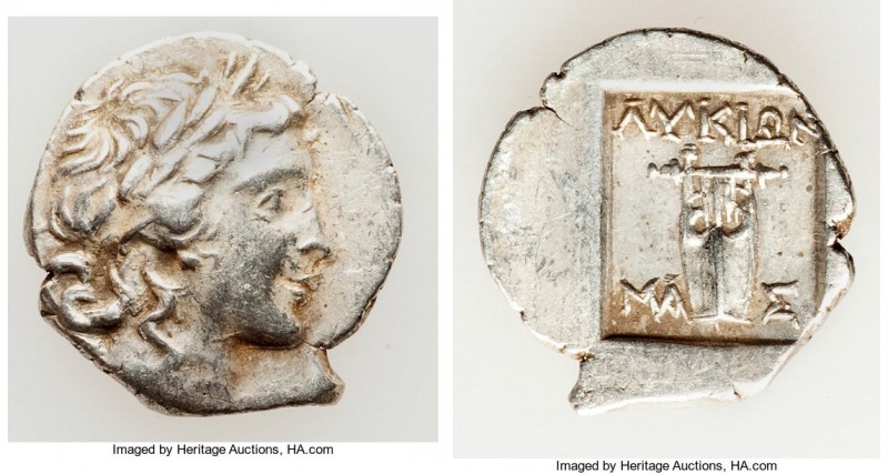 LYCIAN LEAGUE. Masicytes. Ca. 48-20 BC. AR hemidrachm (16mm, 1.88 gm, 1h). Choic...