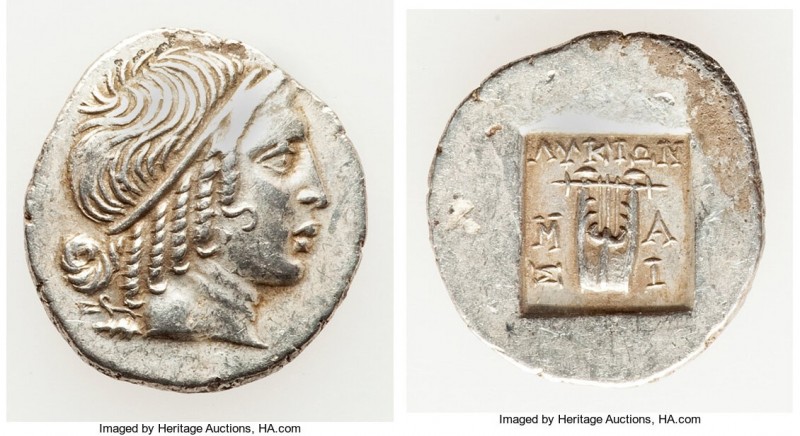 LYCIAN LEAGUE. Masicytes. Ca. 48-20 BC. AR hemidrachm (16mm, 1.75 gm, 11h). Choi...