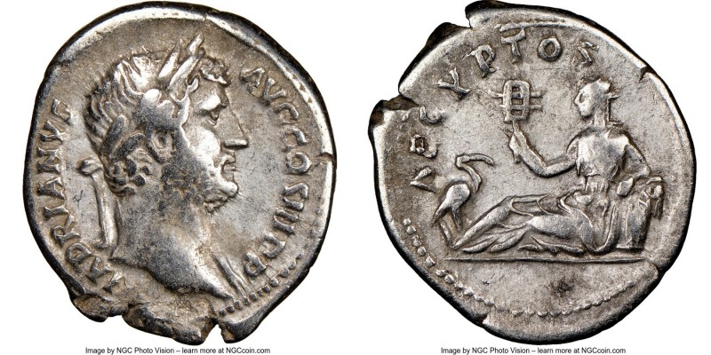 Hadrian (AD 117-138). AR denarius (19mm, 7h). NGC VF. Rome, AD 130-133. HADRINVS...