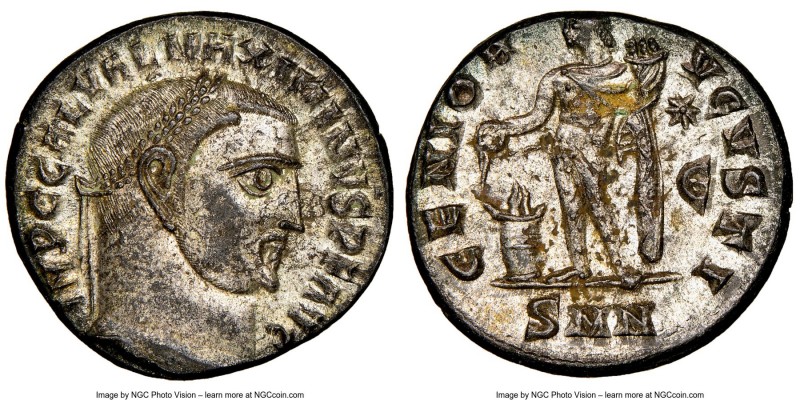 Maximinus II (AD 310-313). BI follis or reduced nummus (20mm, 4.84 gm, 7h). NGC ...