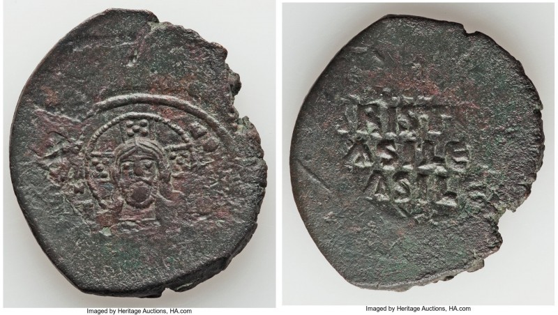 Anonymous. Class A2. Time of Basil II and Constantine VIII (AD 1020-1028). AE fo...