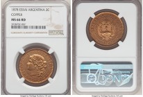 Republic copper Essai 2 Centavos 1878 MS66 Red NGC, KM-E2. 

HID09801242017

© 2020 Heritage Auctions | All Rights Reserve