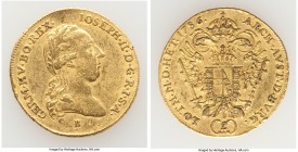 Joseph II gold 2 Ducat 1786-B VF (Cleaned), Kremnitz mint, KM1876. 24.7mm. 6.96gm. 

HID09801242017

© 2020 Heritage Auctions | All Rights Reserve...