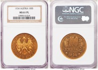 Republic gold 100 Schilling 1934 MS61 Prooflike NGC, KM2842. Mintage: 9,383. Last year of type. 

HID09801242017

© 2020 Heritage Auctions | All R...