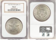Republic "Star" Peso 1934 MS62 NGC, KM15.2. 

HID09801242017

© 2020 Heritage Auctions | All Rights Reserve